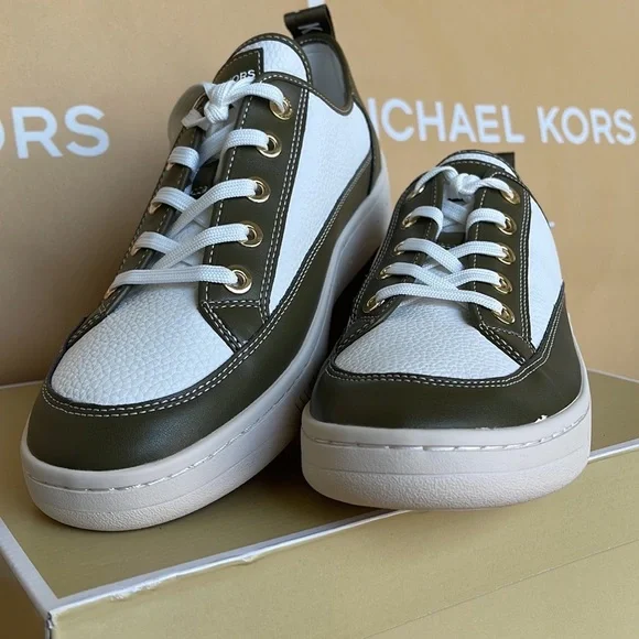 MICHAEL KORS
SHEA LACE UP
FAUX LEATHER
49F3SHFSIL
OLIVE
NEW - Picture 3 of 16